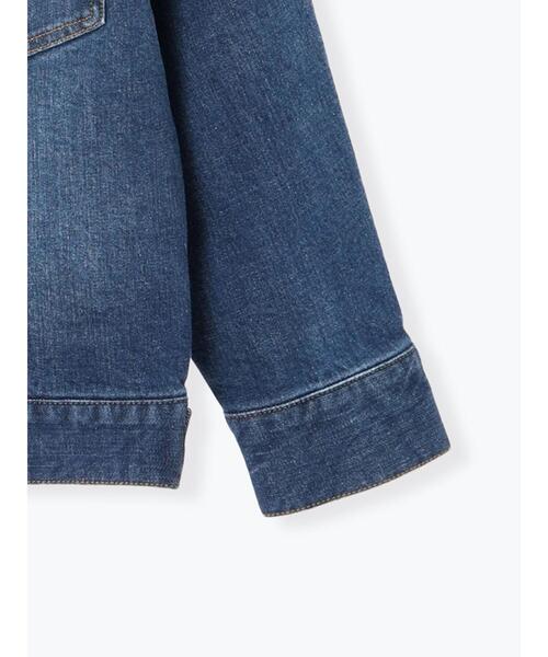 Te chichi(テチチ)の「denimジャケット《2025winter catalog item》(ノーカラージャケット・レディース・ネイビー/ブルー・F)」の15枚目の写真