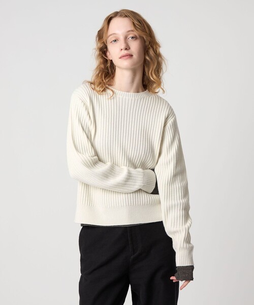 Steven Alan＞ウール リブ プルオーバー ニット（ニット/セーター