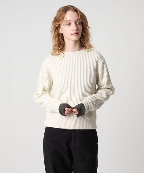 セール】＜Steven Alan＞ウール リブ プルオーバー ニット（ニット