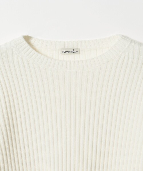 Steven Alan（スティーブンアラン）の「＜Steven Alan＞ウール リブ プルオーバー ニット（ニット/セーター・レディース・オフホワイト/ネイビー・FREE）」の12枚目の写真