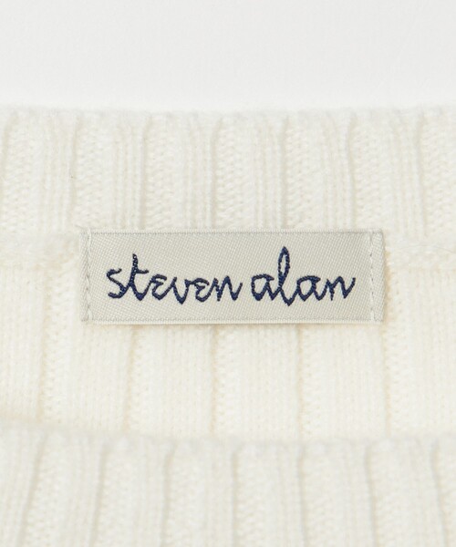 Steven Alan（スティーブンアラン）の「＜Steven Alan＞ウール リブ プルオーバー ニット（ニット/セーター・レディース・オフホワイト/ネイビー・FREE）」の20枚目の写真