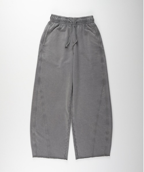 Right-on(ライトオン)の「【HONEYSUCKLE ROSE】加工スウェットパンツ (トレンド/リラックス/柔らか素材/微光沢)(その他パンツ・レディース・オフホワイト/ダークグレー/ブラック/グレー・S/M/L)」の7枚目の写真