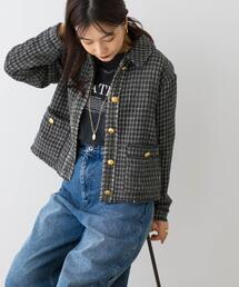 F by ROSSO | F by ROSSO　ベロアツイードジャケット(その他アウター)