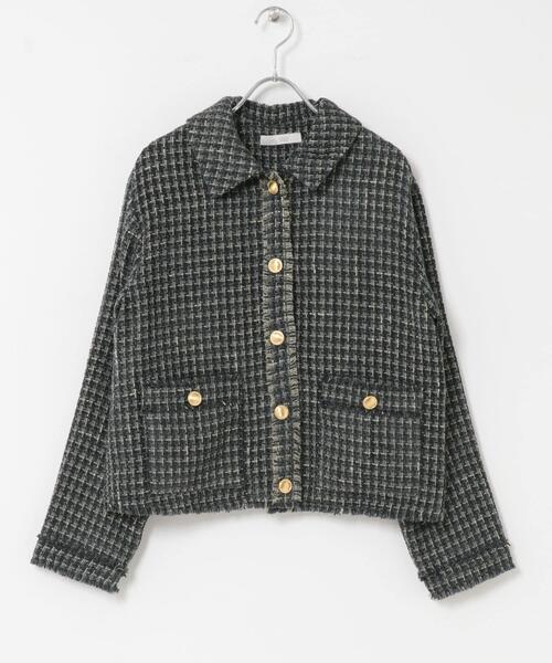 セール】F by ROSSO ベロアツイードジャケット（その他アウター）｜F