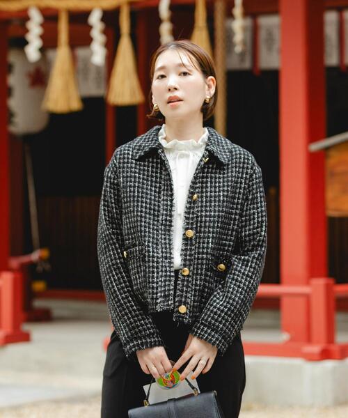 セール】F by ROSSO ベロアツイードジャケット（その他アウター）｜F