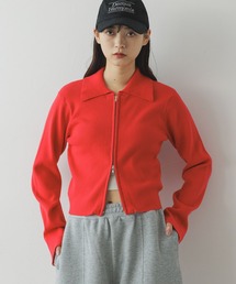 RAGEBLUE | Wジップコンパクトリブニット(ニット/セーター)