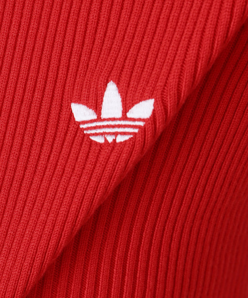 adidas(アディダス)の「adidas / アディダス SLIM KNIT TT(ニット/セーター・レディース・ブラック/レッド・MEDIUM)」の6枚目の写真