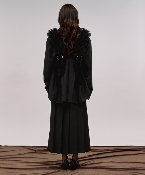 Ezick（エジック）の「back tuck jacket バックタックテーラードジャケット/セットアップ対応（テーラードジャケット・レディース・ブラック/グレー・FREE）」の10枚目の写真