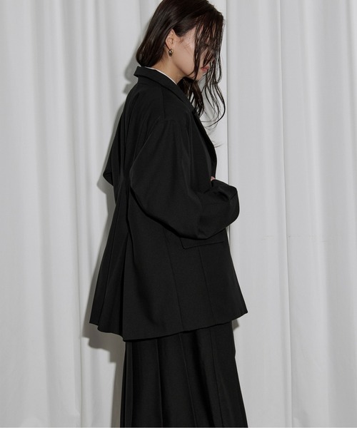 back tuck jacket バックタックテーラードジャケット/セットアップ対応