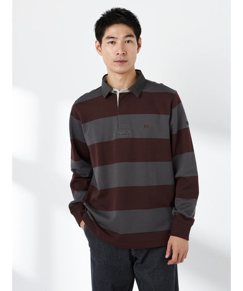 McGREGOR（マックレガー）の「ラガーシャツ（ポロシャツ・メンズ・ネイビー/ワイン・M/L）」の3枚目の写真