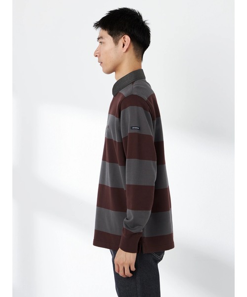 McGREGOR（マックレガー）の「ラガーシャツ（ポロシャツ・メンズ・ネイビー/ワイン・M/L）」の4枚目の写真