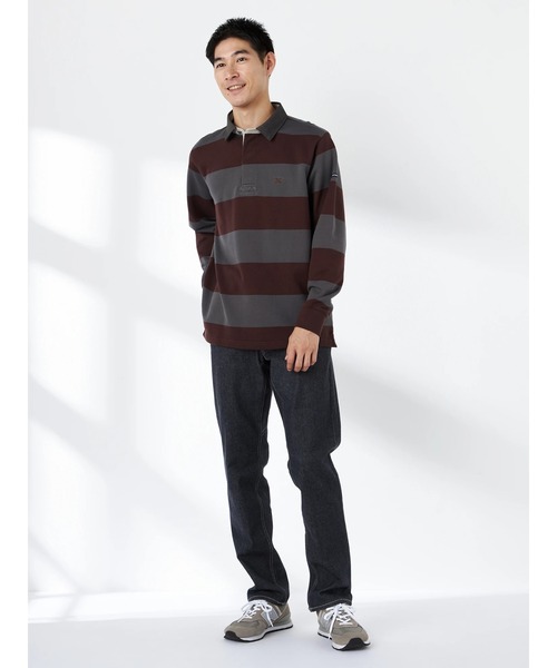 McGREGOR（マックレガー）の「ラガーシャツ（ポロシャツ・メンズ・ネイビー/ワイン・M/L）」の6枚目の写真