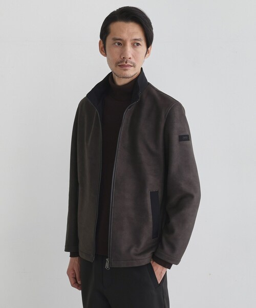 TAKEO KIKUCHI（タケオキクチ）の「【JUST ONE LAYER】ダウンファブリック ジップアップ フード ブルゾン（ブルゾン・メンズ・チャコールグレー/サンドベージュ/ネイビー・01/05/04/02/03）」の9枚目の写真