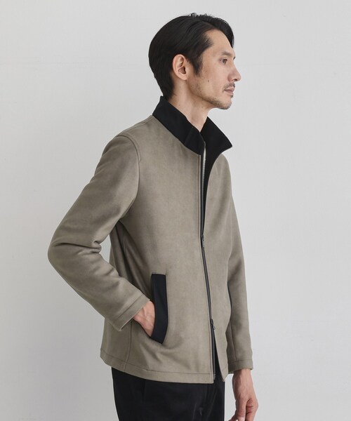 TAKEO KIKUCHI（タケオキクチ）の「【JUST ONE LAYER】ダウンファブリック ジップアップ フード ブルゾン（ブルゾン・メンズ・チャコールグレー/サンドベージュ/ネイビー・01/05/04/02/03）」の18枚目の写真