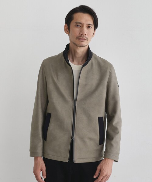 TAKEO KIKUCHI（タケオキクチ）の「【JUST ONE LAYER】ダウンファブリック ジップアップ フード ブルゾン（ブルゾン・メンズ・チャコールグレー/サンドベージュ/ネイビー・01/05/04/02/03）」の19枚目の写真