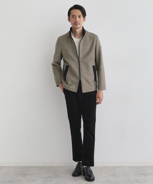 TAKEO KIKUCHI（タケオキクチ）の「【JUST ONE LAYER】ダウンファブリック ジップアップ フード ブルゾン（ブルゾン・メンズ・チャコールグレー/サンドベージュ/ネイビー・01/05/04/02/03）」の20枚目の写真