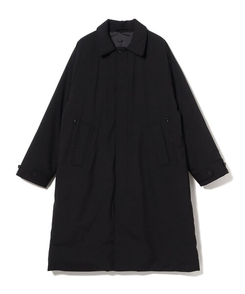 BEAMS(ビームス)の「ワイドフィット 中綿ステンカラーコート(ステンカラーコート・メンズ・ブラック/ネイビー・M/S/L/XL)」の3枚目の写真