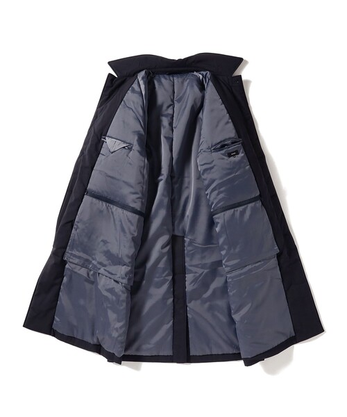 BEAMS(ビームス)の「ワイドフィット 中綿ステンカラーコート(ステンカラーコート・メンズ・ブラック/ネイビー・M/S/L/XL)」の12枚目の写真