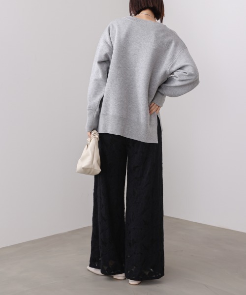 Bou Jeloud(ブージュルード)の「起毛レースワイドパンツ(その他パンツ・レディース・ブラック/オフホワイト・FREE)」の17枚目の写真