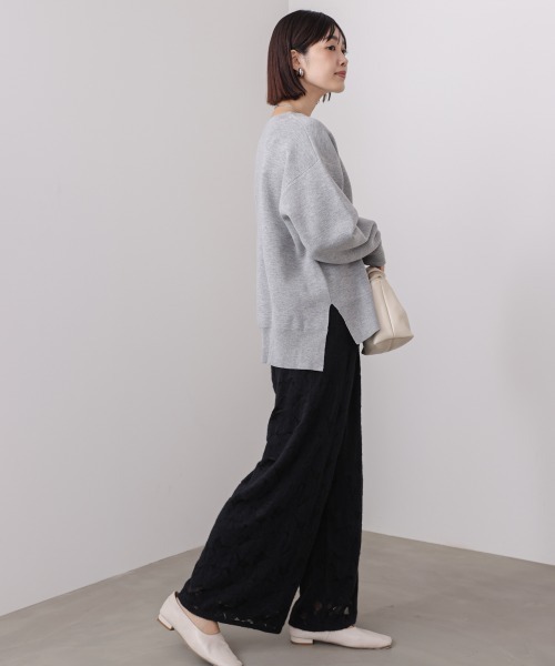 Bou Jeloud(ブージュルード)の「起毛レースワイドパンツ(その他パンツ・レディース・ブラック/オフホワイト・FREE)」の18枚目の写真