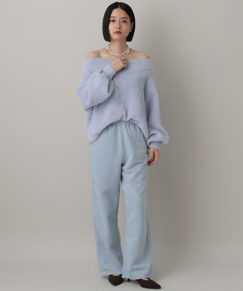 A part by(アパートバイ)の「ウラキモウスエットパンツ(スウェットパンツ・レディース・アイボリー/ネイビー/ブルー系その他・FREE)」の15枚目の写真