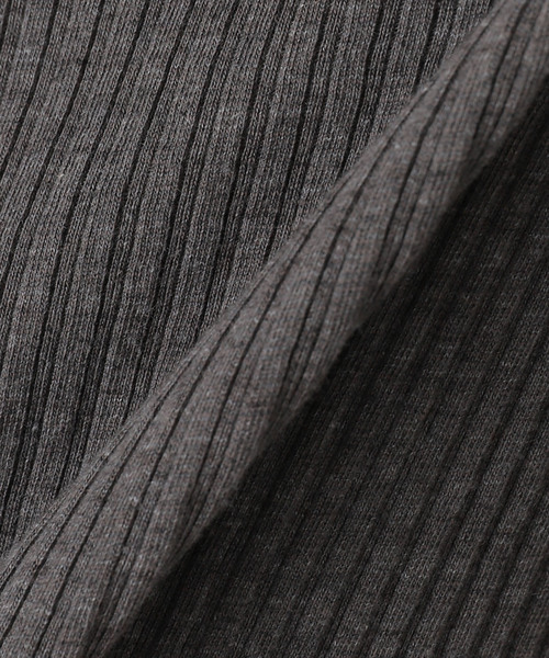 JOURNAL STANDARD LUXE（ジャーナルスタンダード　ラックス）の「テレコ ヘンリーN-プルオーバー（Tシャツ/カットソー・レディース・チャコールグレー/ベージュ・FREE）」の10枚目の写真