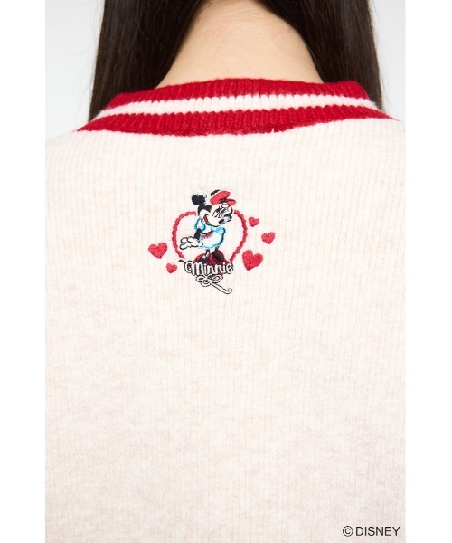 MD HEART プルオーバー/ ミニー moussy 白 MD HEART プルオーバー/ ミニー moussy 白 Disney SERIES CREATED by