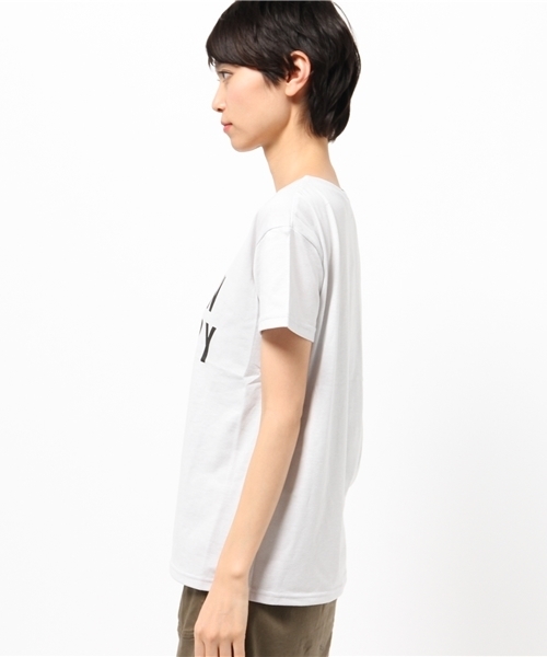 OUTLET（アウトレット）の「【Discoat Parisien】ロゴプリントT（Tシャツ/カットソー・レディース・ライトグレー・MEDIUM）」の3枚目の写真