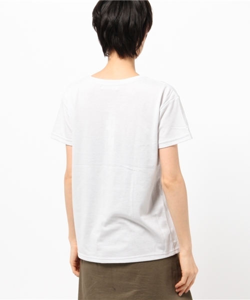 OUTLET（アウトレット）の「【Discoat Parisien】ロゴプリントT（Tシャツ/カットソー・レディース・ライトグレー・MEDIUM）」の4枚目の写真