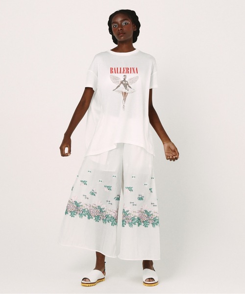 bedsidedrama(ベットサイドドラマ)の「Mosaic Garden Pants(その他パンツ・レディース・ホワイト/ブラック・1)」の7枚目の写真