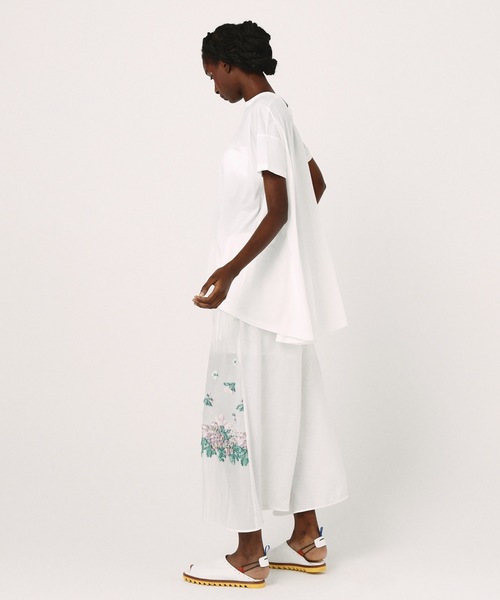 bedsidedrama(ベットサイドドラマ)の「Mosaic Garden Pants(その他パンツ・レディース・ホワイト/ブラック・1)」の8枚目の写真