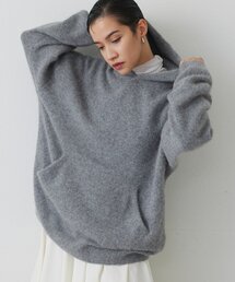 THE PAUSE（ザ ポーズ）の「【THE PAUSE】ファーニットフーディープルオーバー（ニット/セーター）」