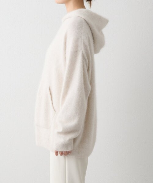 THE PAUSE(ザ ポーズ)の「【THE PAUSE】ファーニットフーディープルオーバー(ニット/セーター・レディース・グレー/ライトベージュ・FREE)」の22枚目の写真