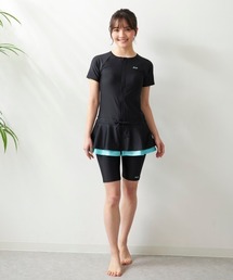 FILA | 【FILA/フィラ】レディースフィットネス水着 セパレート水着 チュニック フリル 体型カバー ヨガウェア ピラティス トレーニングウェア(水着)