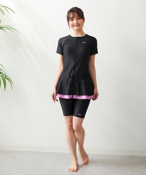 Seritera fit 着圧レッグウェアLサイズ ブラック セール】【FILA/フィラ】レディースフィットネス水着 セパレート水着
