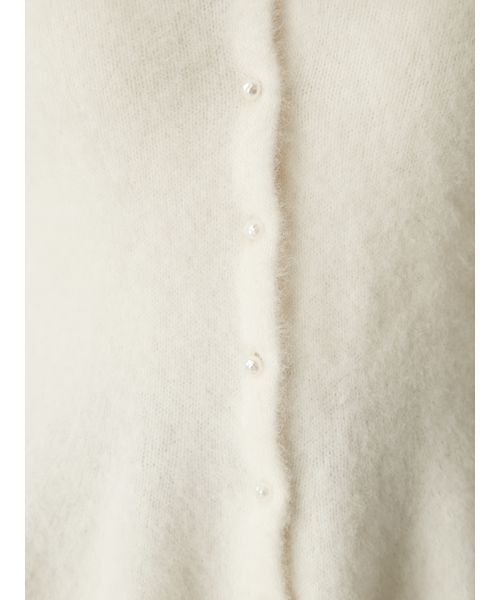 FRAY I.D（フレイアイディー）の「フォックスカシミアペプラムカーディガン（カーディガン/ボレロ・レディース・ボルドー/アイボリー/グレー・F）」の13枚目の写真