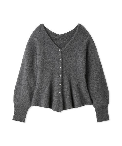 セール】フォックスカシミアペプラムカーディガン（カーディガン