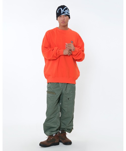 KEBOZ(ケボズ)の「EFG WAPPEN SWEAT CREWNECK(スウェット・メンズ・オレンジ/ネイビー/ブラック/グレー・M/L/XL/S/2XL)」の21枚目の写真