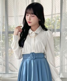 an another angelus | ローズカメオブローチ付きブラウス(シャツ/ブラウス)