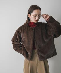 ブラウンファーブルゾン 楽天市場】