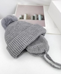 VIBGYOR（ヴィブジョー）の「lulunoix/耳付きニット帽 N15167（ニットキャップ/ビーニー）」