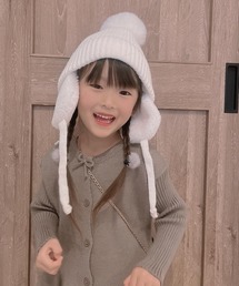 VIBGYOR（ヴィブジョー）の「lulunoix/耳付きニット帽 N15167（ニットキャップ/ビーニー）」