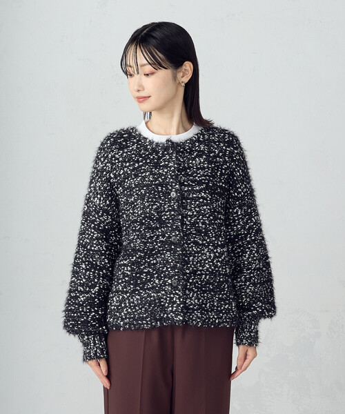 COMME CA ISM(コムサイズム)の「ネップシャギー 2WAY カーディガン(カーディガン/ボレロ・レディース・ブラック系/アイボリー・FREE)」の20枚目の写真