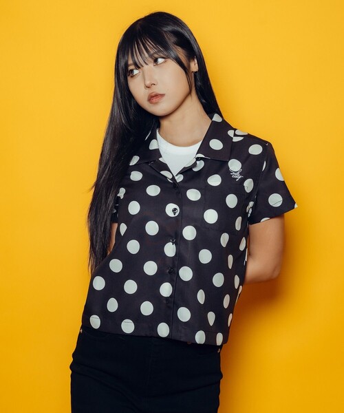 Subciety（サブサエティ）の「【WOMEN】Dot shirt（シャツ/ブラウス・レディース・ピンク/グリーン/ブラック・FREE）」の17枚目の写真