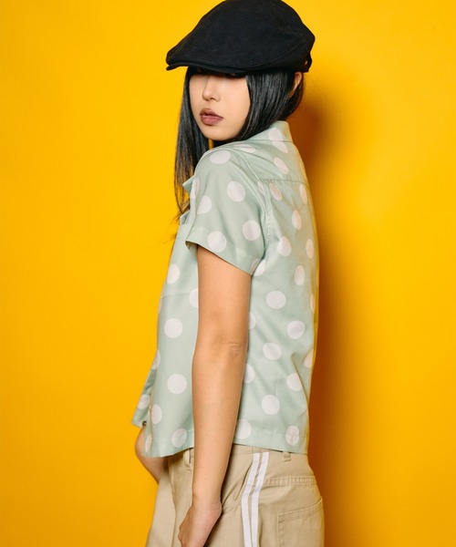 Subciety（サブサエティ）の「【WOMEN】Dot shirt（シャツ/ブラウス・レディース・ピンク/グリーン/ブラック・FREE）」の3枚目の写真
