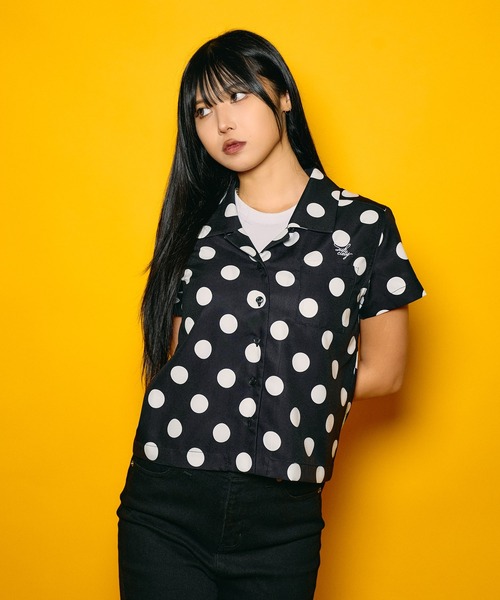Subciety（サブサエティ）の「【WOMEN】Dot shirt（シャツ/ブラウス・レディース・ピンク/グリーン/ブラック・FREE）」の8枚目の写真