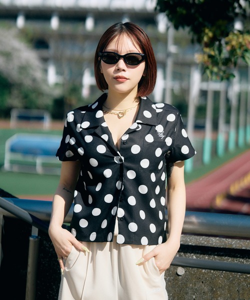 Subciety（サブサエティ）の「【WOMEN】Dot shirt（シャツ/ブラウス・レディース・ピンク/グリーン/ブラック・FREE）」の14枚目の写真