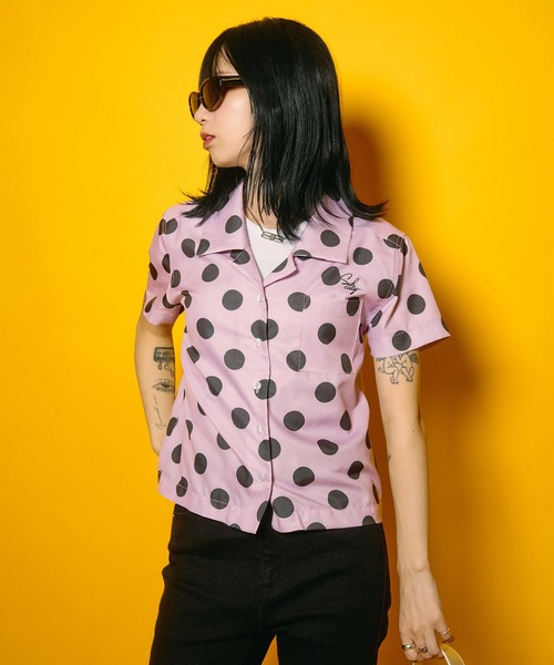 Subciety（サブサエティ）の「【WOMEN】Dot shirt（シャツ/ブラウス・レディース・ピンク/グリーン/ブラック・FREE）」の12枚目の写真