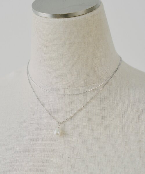 Chico(チコ)の「パール付きチェーンネックレス(ネックレス・レディース・ゴールド/シルバー・FREE)」の2枚目の写真