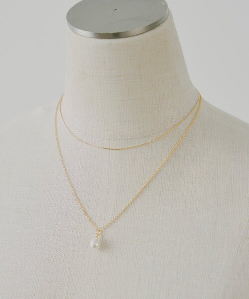 Chico(チコ)の「パール付きチェーンネックレス(ネックレス・レディース・ゴールド/シルバー・FREE)」の3枚目の写真
